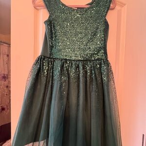 Cat & Jack Teal Sequin Dress